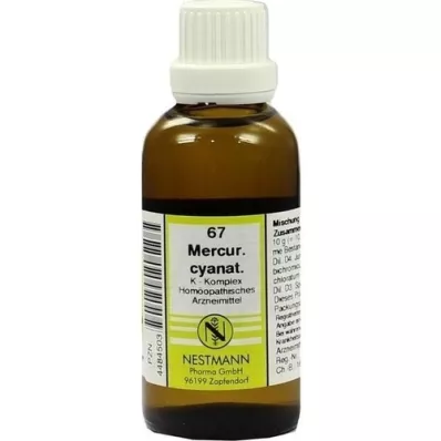 MERCURIUS CYANATUS K-komplex nr 67 Utspädning, 50 ml