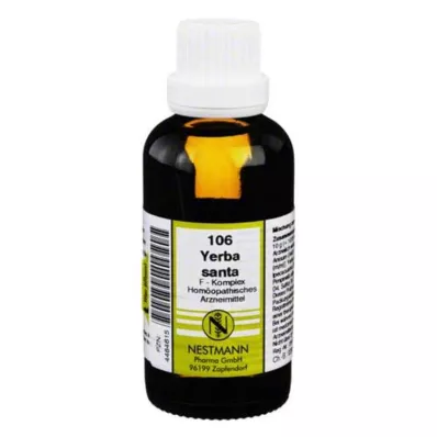 YERBA SANTA F Complex No.106 Utspädning, 50 ml YERBA SANTA F Complex No.106 Utspädning, 50 ml