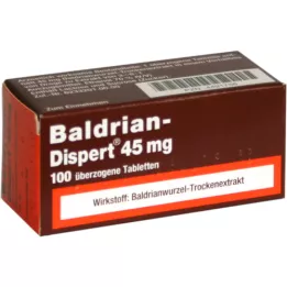 BALDRIAN DISPERT 45 mg dragerade tabletter, 100 st