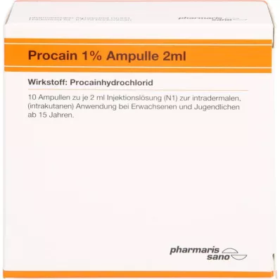 PROCAIN Röwo 1% ampuller 2 ml, 10X2 ml