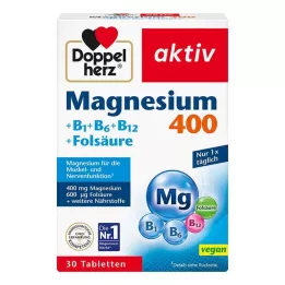 DOPPELHERZ Magnesium 400 mg tabletter, 30 st