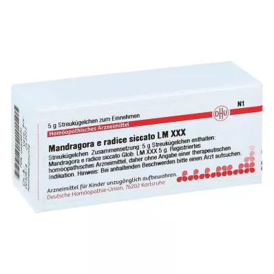 MANDRAGORA E radice siccata LM XXX Globuli, 5 g