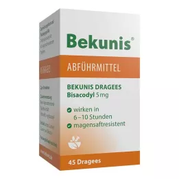 BEKUNIS Dragees Bisacodyl 5 mg enterotabletter, 45 st
