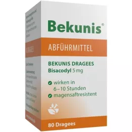 BEKUNIS Bisacodyl 5 mg enterotabletter, 80 st