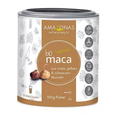 MACA 100% rent organiskt pulver, 100 g