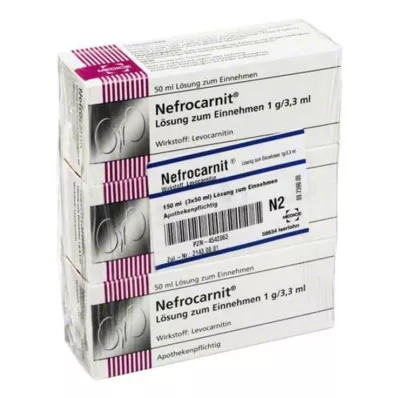 Nefrocarnit oral lösning, 150 ml Nefrocarnit oral lösning, 150 ml