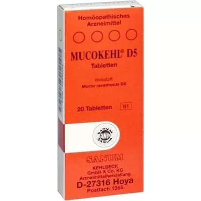 MUCOKEHL Tabletter D 5, 20 pc