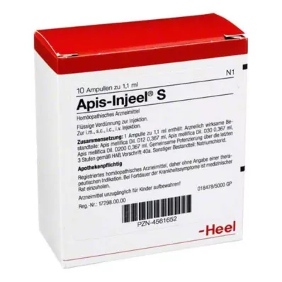 APIS INJEEL S Ampuller, 10 st APIS INJEEL S Ampuller, 10 st