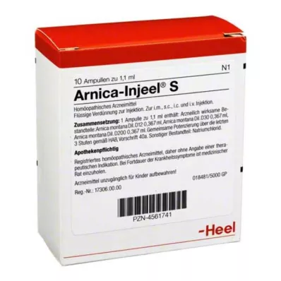 ARNICA INJEEL S Ampuller, 10 st ARNICA INJEEL S Ampuller, 10 st
