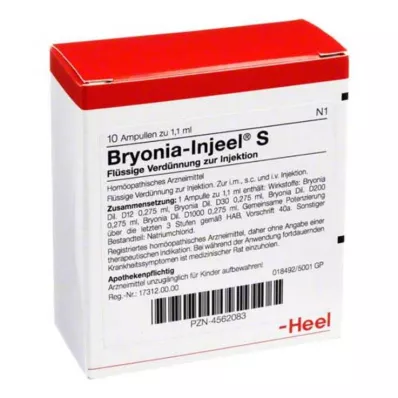 BRYONIA INJEEL S Ampuller, 10 st BRYONIA INJEEL S Ampuller, 10 st