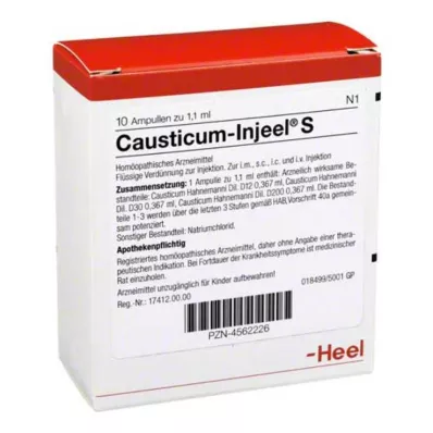 CAUSTICUM INJEEL S Ampuller, 10 st CAUSTICUM INJEEL S Ampuller, 10 st