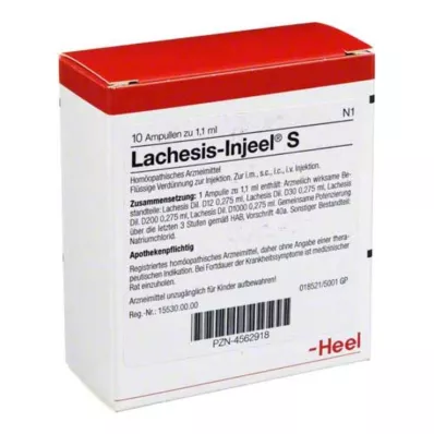Lachesis Injeel S ampuller, 10 st Lachesis Injeel S ampuller, 10 st