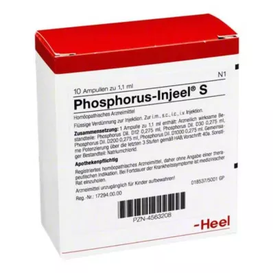 PHOSPHORUS INJEEL S Ampuller, 10 st PHOSPHORUS INJEEL S Ampuller, 10 st