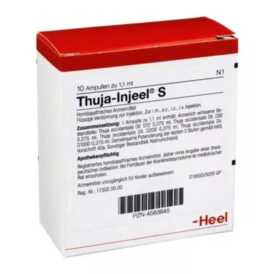 THUJA INJEEL S Ampuller, 10 st THUJA INJEEL S Ampuller, 10 st