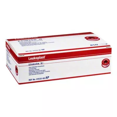 LEUKOPLAST 2,5 cmx5 m, 12 st