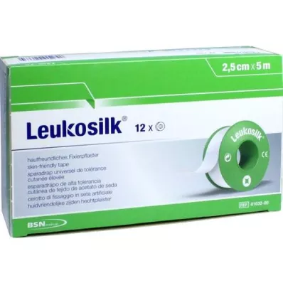 LEUKOSILK 2,5 cmx5 m, 12 st