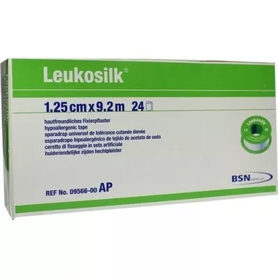 LEUKOSILK 1,25 cmx9,2 m, 24 st