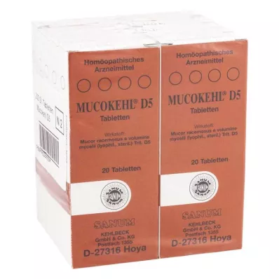 Mucokehl tabletter D 5, 10x20 st