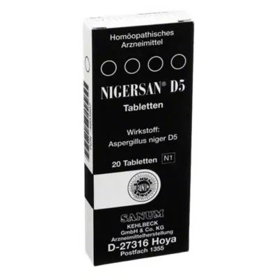 NIGERSAN D 5 tabletter, 20 pc
