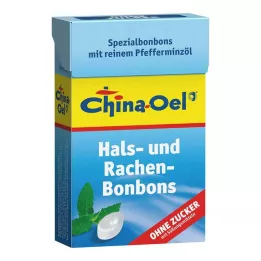 CHINA ÖL Hals- och hostgodis utan socker, 40 g