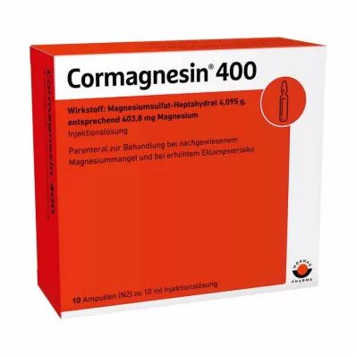 CORMAGNESIN 400 ampuller, 10X10 ml CORMAGNESIN 400 ampuller, 10X10 ml