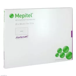 MEPITEL Förband med silikonnät 20x30 cm sterilt, 5 st