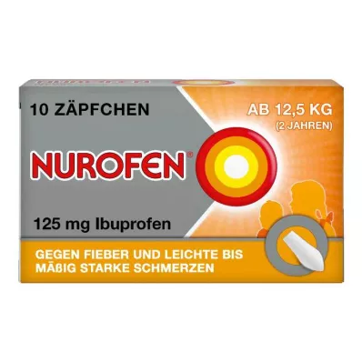 NUROFEN Junior 125 mg suppositorier, 10 st