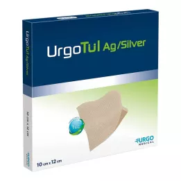 URGOTÜL Silver 10x12 cm sårgasbinda, 10 st