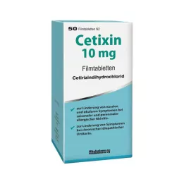 CETIXIN 10 mg filmdragerade tabletter, 50 st