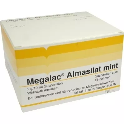 MEGALAC Almasilat mint suspension, 50X10 ml