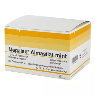 Megalac Almasilat mintsuspension, 50x10 ml Megalac Almasilat mintsuspension, 50x10 ml