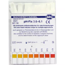 PH-FIX Indikatorremsor pH 3,6-6,1, 100 st