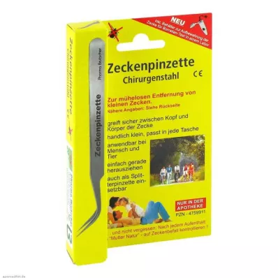 ZECKENPINZETTE Kirurgiskt stål, 1 st ZECKENPINZETTE Kirurgiskt stål, 1 st