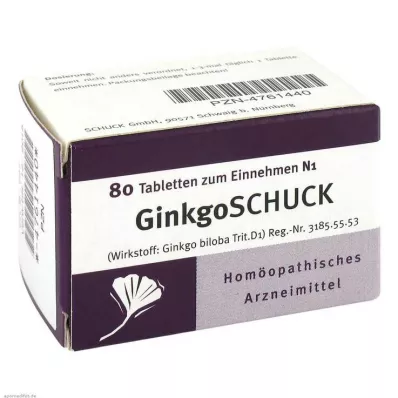 GINKGOSCHUCK Tabletter, 80 st GINKGOSCHUCK Tabletter, 80 st