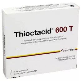 THIOCTACID 600 T injektionsvätska, lösning, 5X24 ml