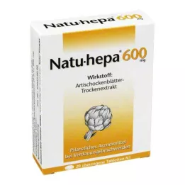 NATU HEPA 600 mg dragerade tabletter, 20 st
