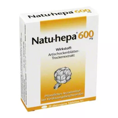 Natu Hepa 600 mg dragerade tabletter, 20 st Natu Hepa 600 mg dragerade tabletter, 20 st
