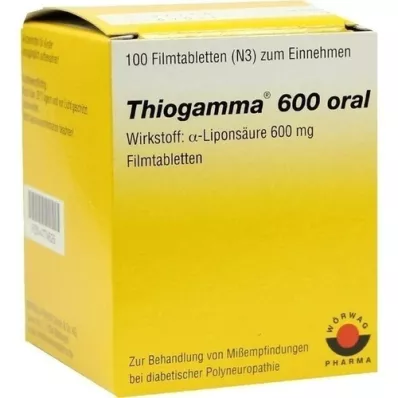 THIOGAMMA 600 orala filmdragerade tabletter, 100 st