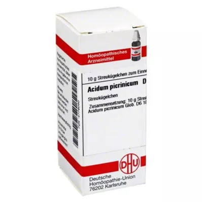 DHU Acidum picrinicum D 6 kulor, 10 g DHU Acidum picrinicum D 6 kulor, 10 g