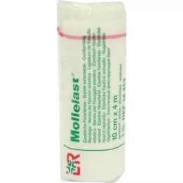 MOLLELAST Bandage 10 cmx4 m vitt, 1 st