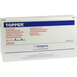 TOPPER Slit Compr.5x5 cm steril, 20X5 st