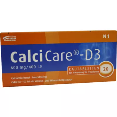 CALCICARE D3 tuggtabletter, 20 st