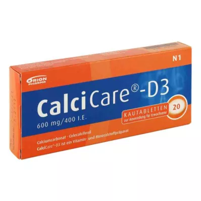 CALCICARE D3 tuggtabletter, 20 st