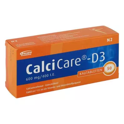 CALCICARE D3 tuggtabletter, 50 st