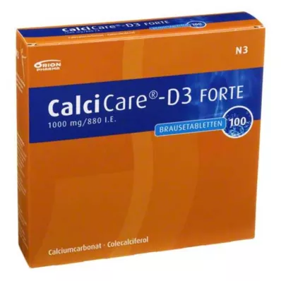 CALCICARE D3 forte brustabletter, 100 st