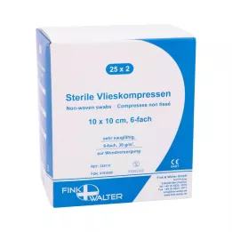 VLIESKOMPRESSEN 10x10 cm steril 6x, 25X2 st