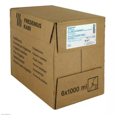 AMPUWA för sköljningsändamål Plastipur, 6X1000 ml