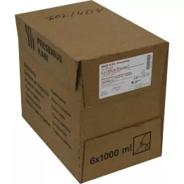 NACL 0,9% skruvlock av plast, 6X1000 ml