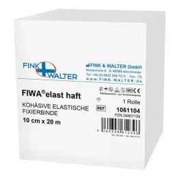 FIXIERBINDE sammanhängande elastisk 10 cmx20 m vit, 1 st