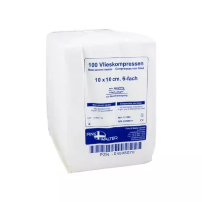 VLIESKOMPRESSEN 10x10 cm icke-steril 6x, 100 st